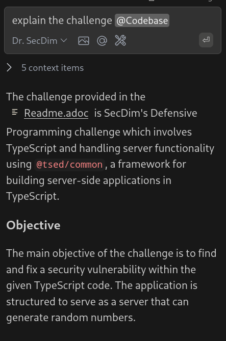 dr secdim codebase context result